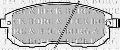 BORG & BECK bbp2282 -  Комплект тормозных колодок, дисковый тормоз